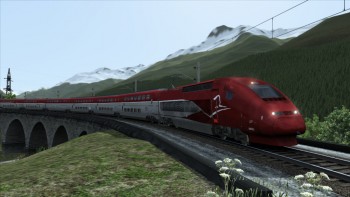 TGV Thalys por Wald am Arlberg